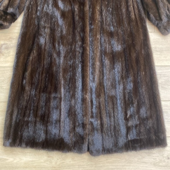 Genuine Mahogany Mink Full Length Coat - Picture 7 of 17